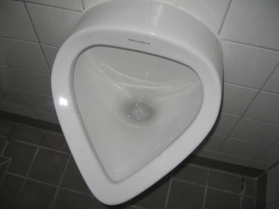 Gereinigtes Urinal